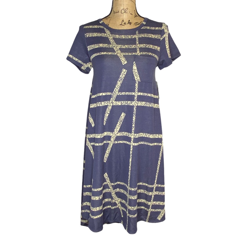 LuLaRoe Carly Dress Size XXS 2XS Swing Multicolor‎ NWT(1095)